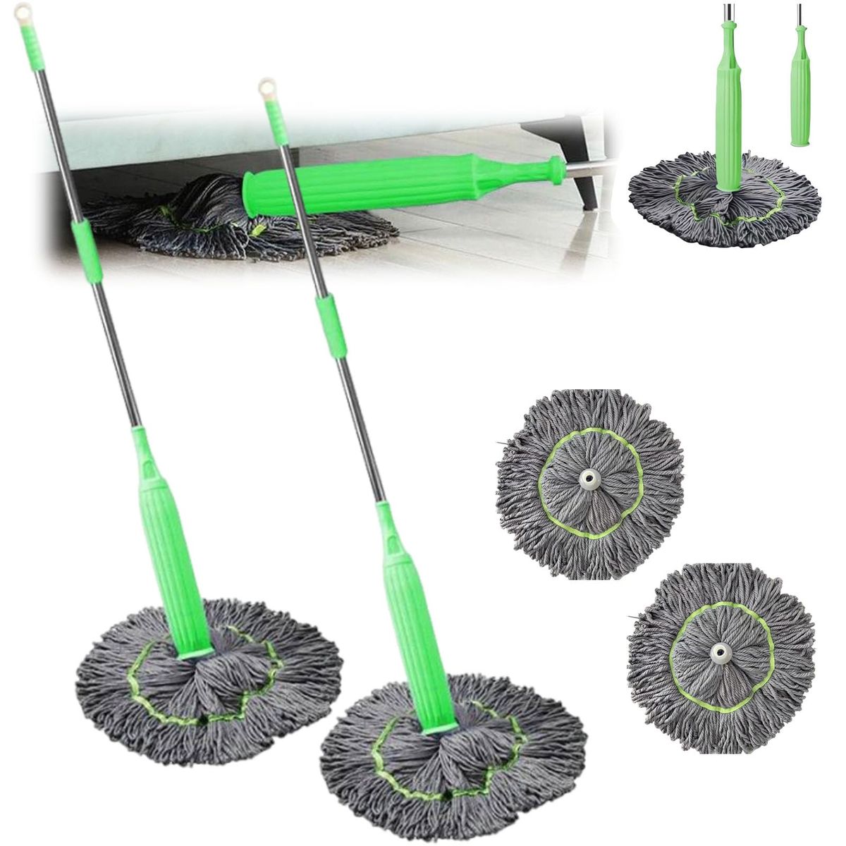 Self-twisting Water Rotating Mop